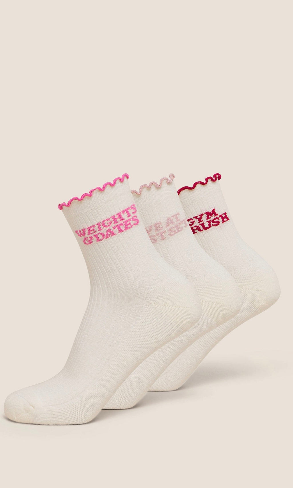 Valentines Graphic Frill Midi 3PK
